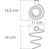 Держатель фена WASSERKRAFT K-1080GUN METAL K-1080GM