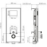 Система инсталляции для унитазов WASSERKRAFT ABENS 20TLT.010.ME.WH.CH03