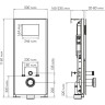 Система инсталляции для унитазов WASSERKRAFT ABENS 20TLT.010.ME.WH.RG04