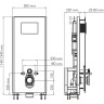 Система инсталляции для унитазов WASSERKRAFT GLAN 66TLT.010.ME.WH.WH04