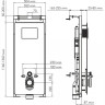 Система инсталляции для унитазов WASSERKRAFT SALM 27TLT.010.ME.BL.RG02