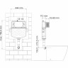 Встраиваемый смывной бачок WASSERKRAFT ALLER 10TLT.031.ME.PB01 В